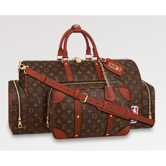 Louis Vuitton Keepall LV NBA Trio Pocket Brown Basketball Weekend Travel Bag - Picture 1 of 12